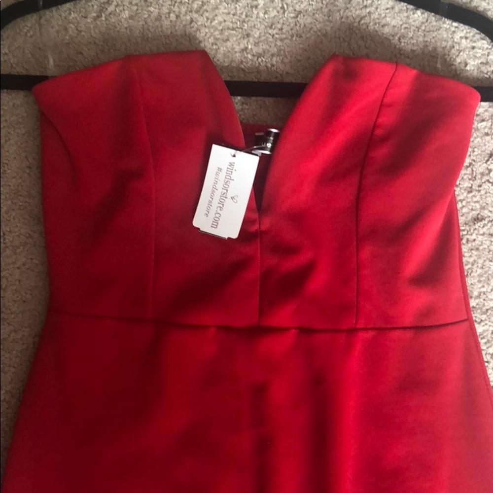 Mini red dress - Picture 3 of 4